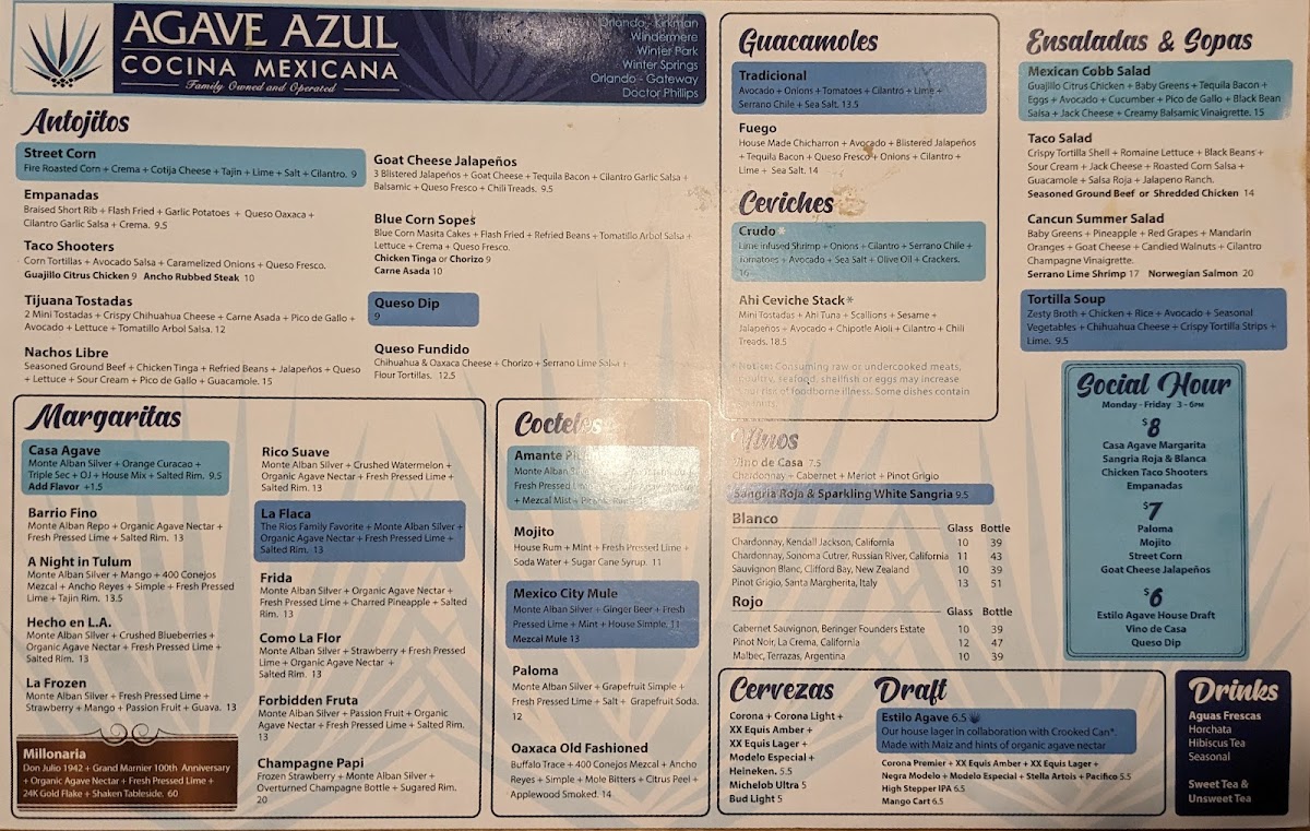 Agave Azul Kirkman Menu - Image 5