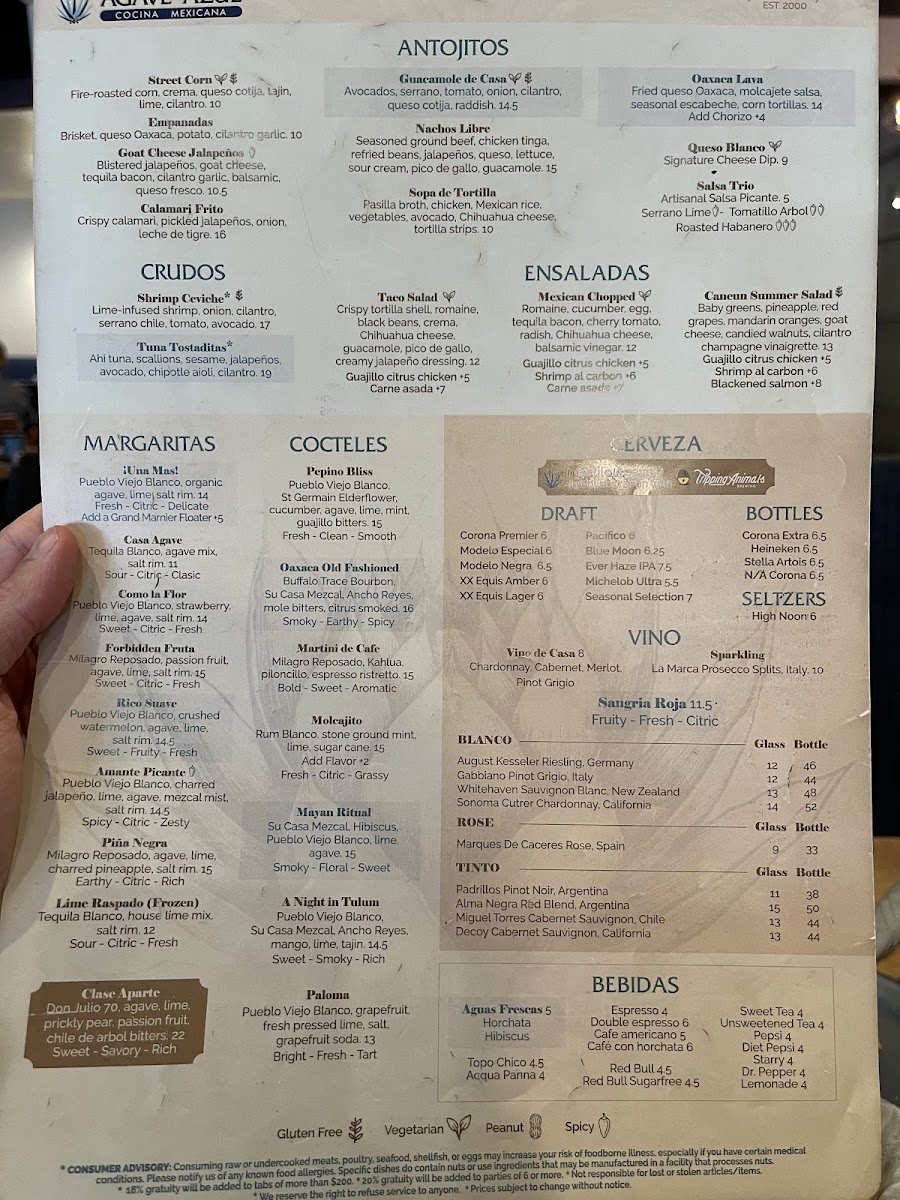Agave Azul Kirkman Menu - Image 6